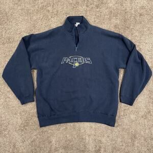 Indiana Pacers Brandon Sportswear Blue Quarter Zip Men’s XXL
